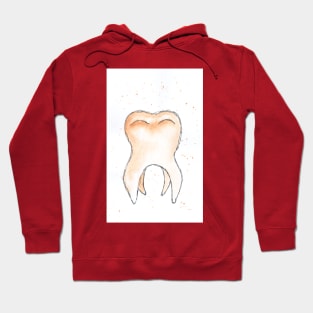 Tooth, dentistry, treatment, dentist, doctor, medicine, watercolor, art decoration, sketch Hoodie